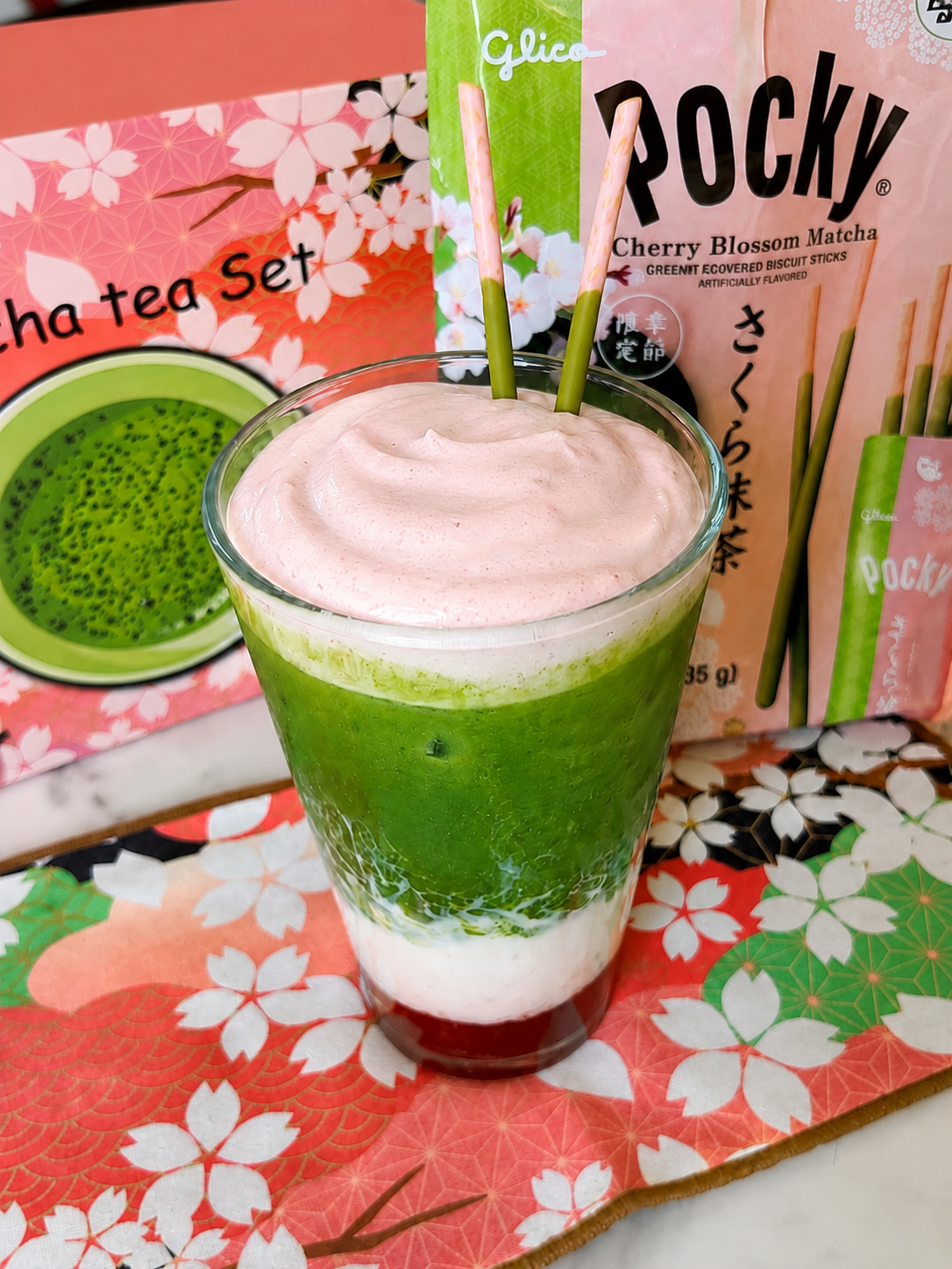 Strawberry Sakura Matcha